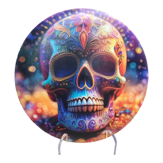 disc-disco-discgolf-frisbee-madrid-spain-españa-cesta-basket-dia-de-los-muertos-skull