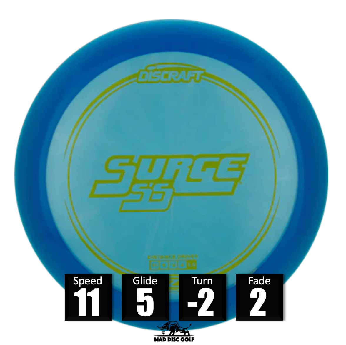 driver de disc golf en azul - discraft